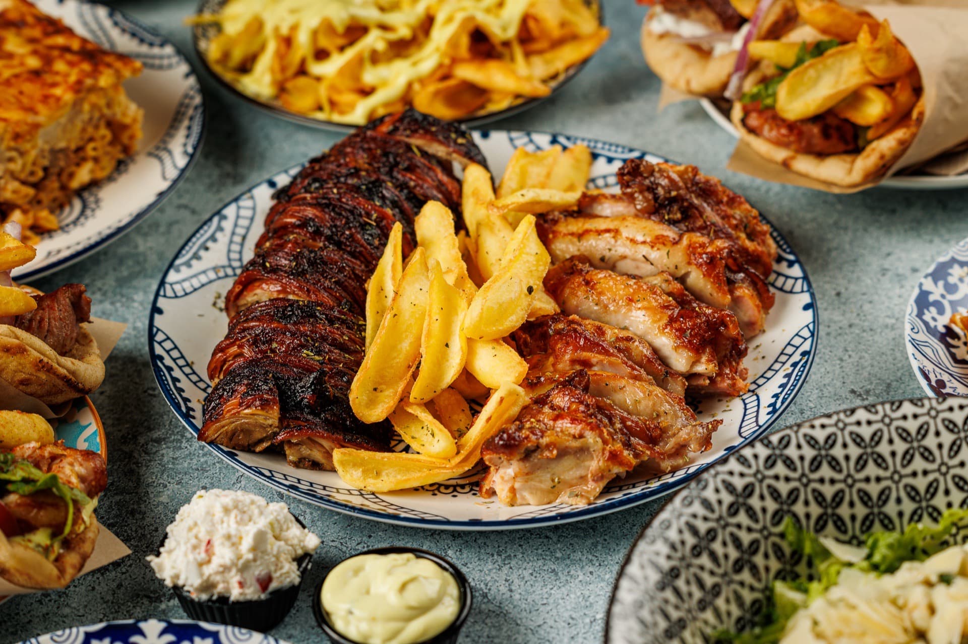 Kontosouvli on the plate