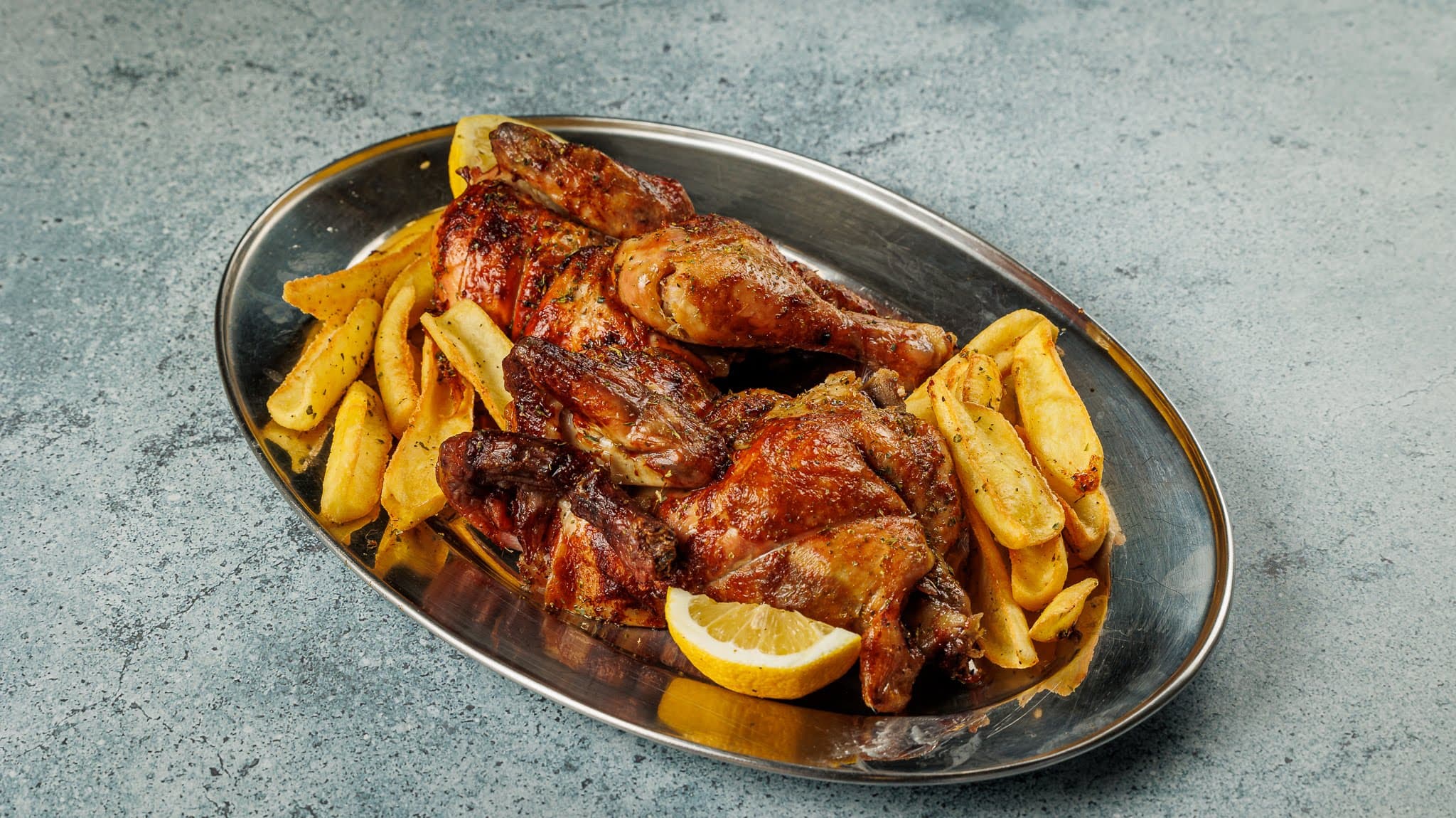 Chicken on the plate